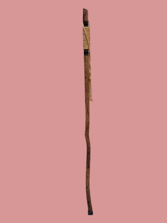 Traditional Lebanese Oak Hiking Stick with Rope Handle