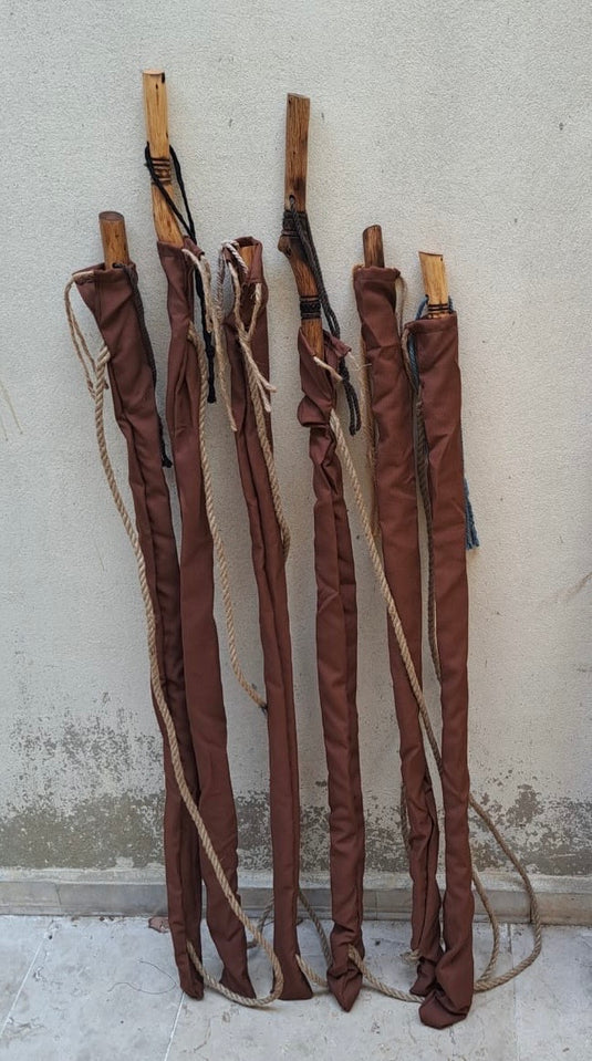 Traditional Lebanese Oak Hiking Stick with Rope Handle