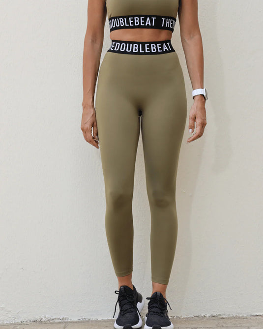 High-Waisted Logo Leggings