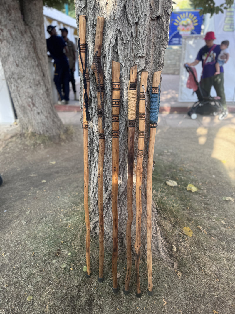 Load image into Gallery viewer, Traditional Lebanese Oak Hiking Stick with Rope Handle
