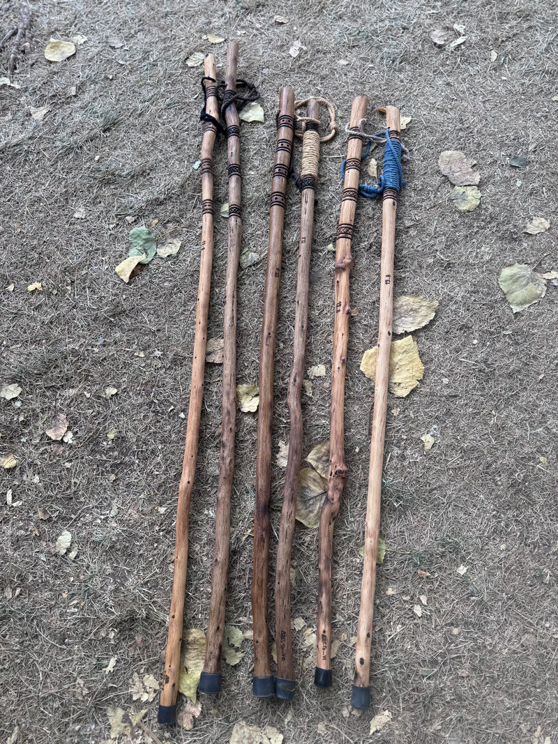 Load image into Gallery viewer, Traditional Lebanese Oak Hiking Stick with Rope Handle
