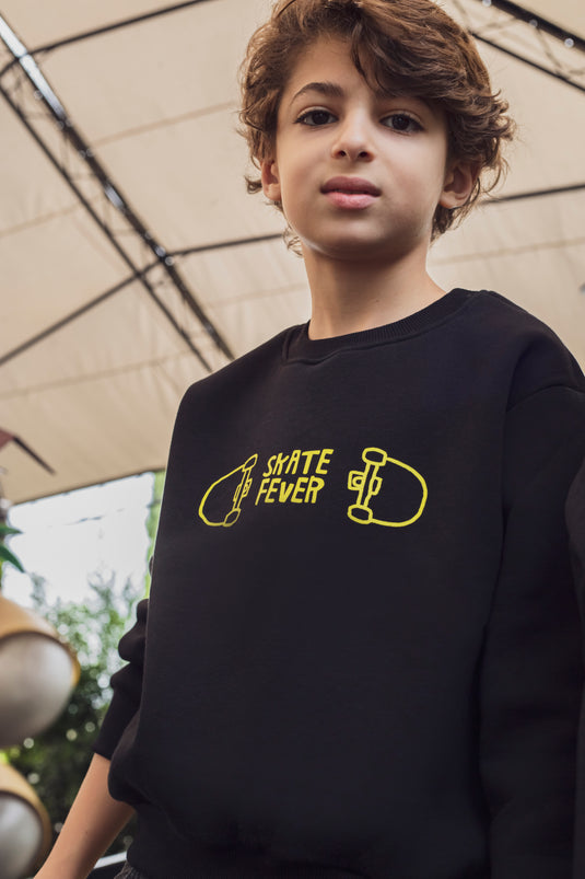 Fleeced Sweater - Skate Fever