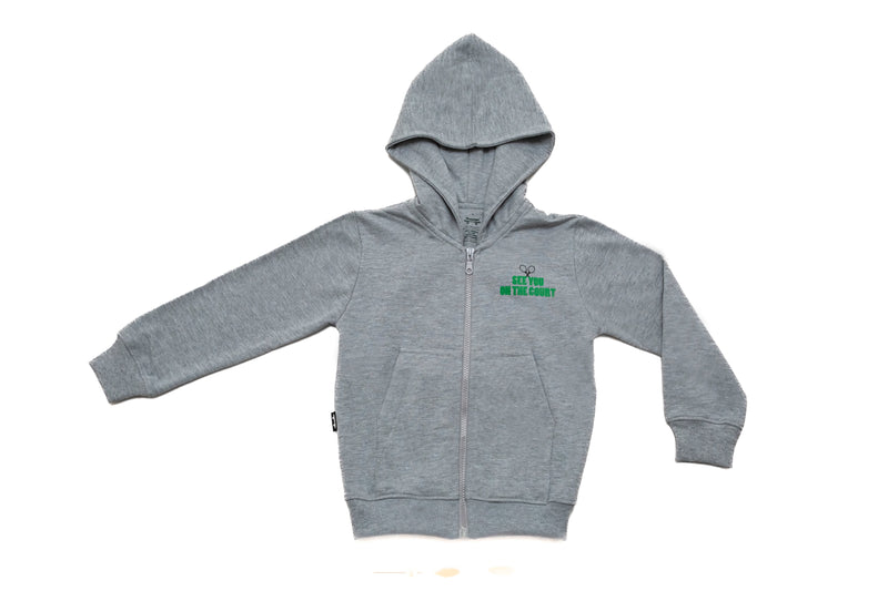 Load image into Gallery viewer, Zipped Hoodie - See You on the Court
