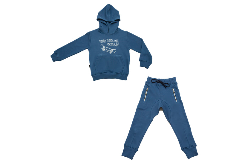 Load image into Gallery viewer, Boy Sweatshirt and Pants Set - Biker
