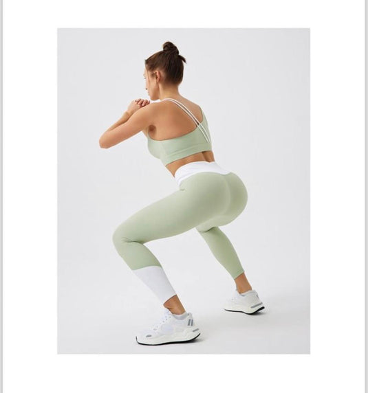 Women's Set Sports a & Leggings Color Block