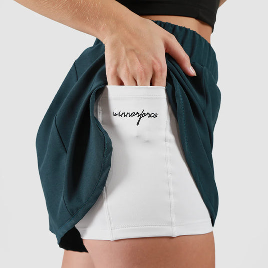 Women Signature Layered Shorts 2 in 1