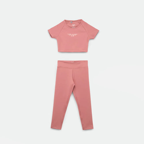 Girl Essential Crop Top & Legging Set