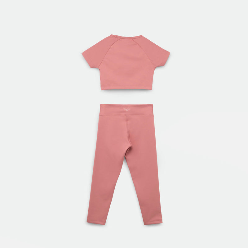 Load image into Gallery viewer, Girl Essential Crop Top &amp; Legging Set
